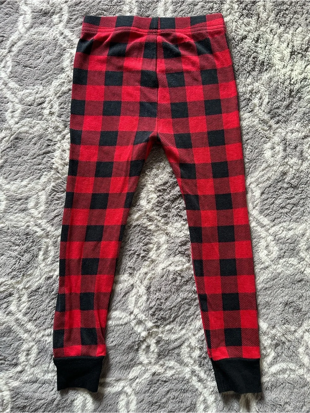 Old Navy Jolly Crew Toddler 4T Red & Black Plaid Pajama Set